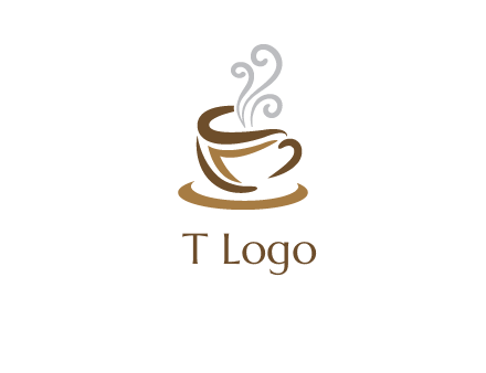 abstract coffee mug logo