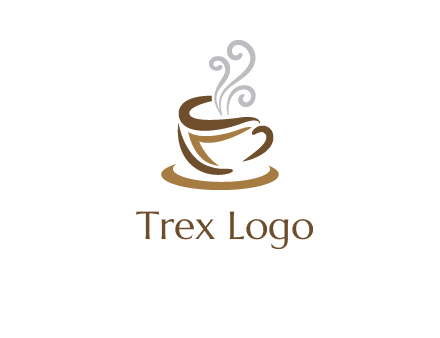 abstract coffee mug logo