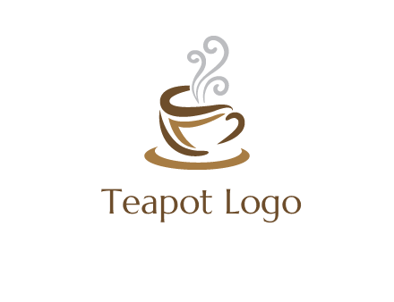 abstract coffee mug logo