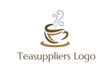 abstract coffee mug logo