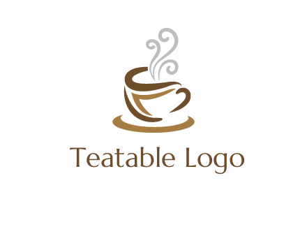 abstract coffee mug logo
