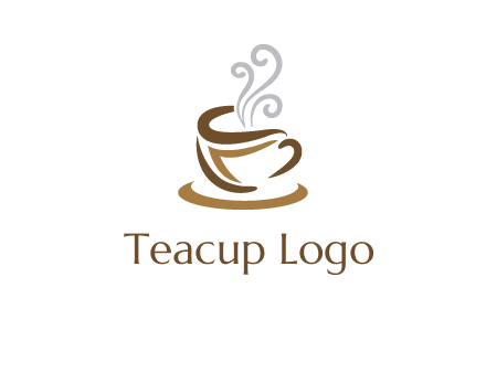 abstract coffee mug logo