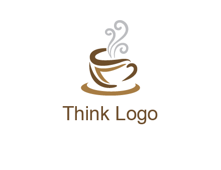 abstract coffee mug logo