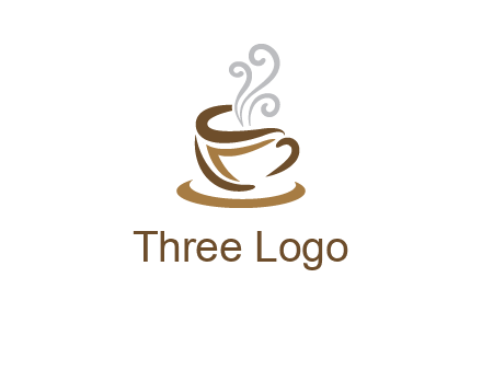 abstract coffee mug logo