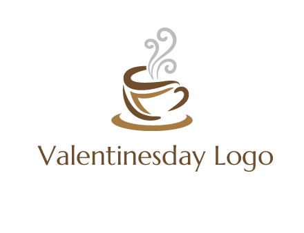 abstract coffee mug logo