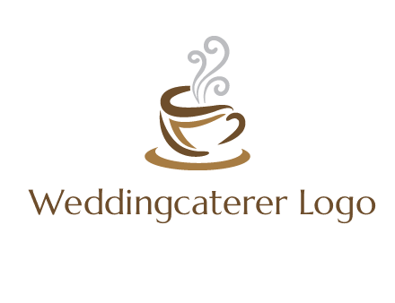 abstract coffee mug logo