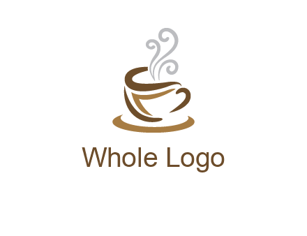 abstract coffee mug logo