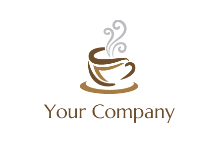 abstract coffee mug logo