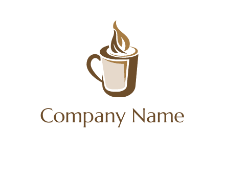 hot coffee mug logo