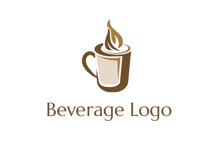 hot coffee mug logo
