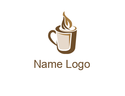 hot coffee mug logo