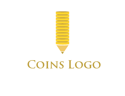 coins pencil vector