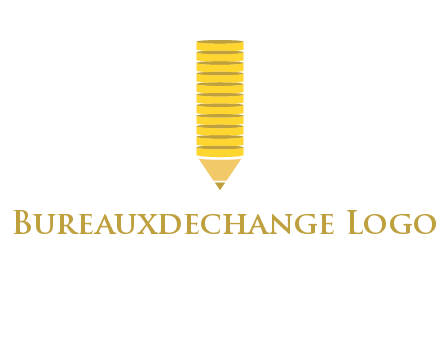 coins pencil vector