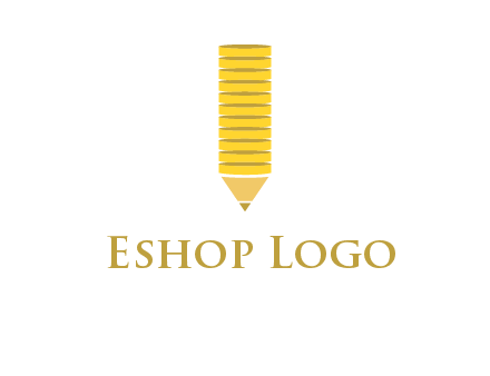 coins pencil vector