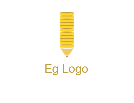 coins pencil vector