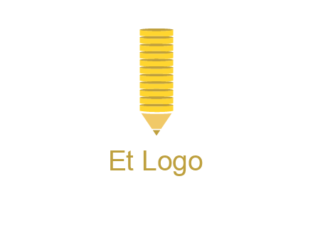 coins pencil vector