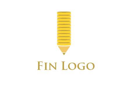 coins pencil vector