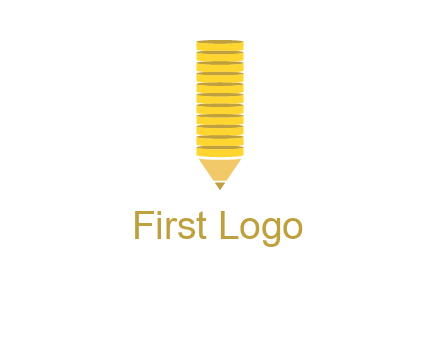 coins pencil vector