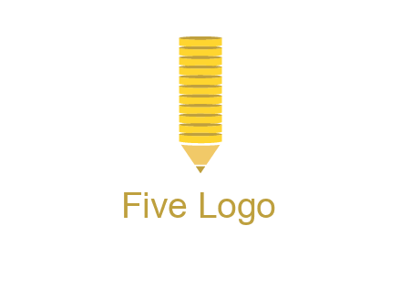 coins pencil vector