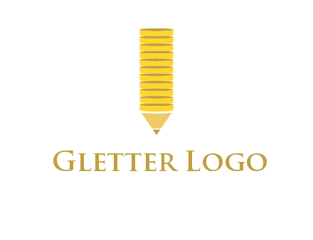 coins pencil vector