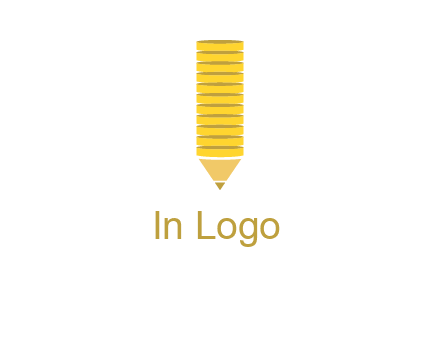 coins pencil vector