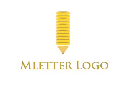 coins pencil vector