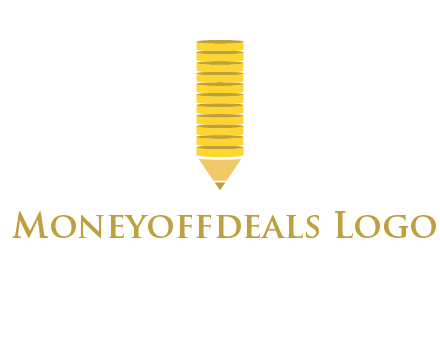 coins pencil vector