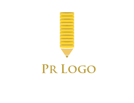 coins pencil vector