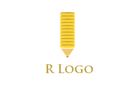 coins pencil vector