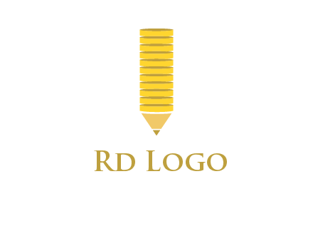 coins pencil vector