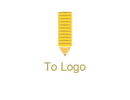coins pencil vector