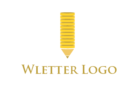 coins pencil vector