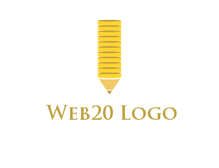 coins pencil vector