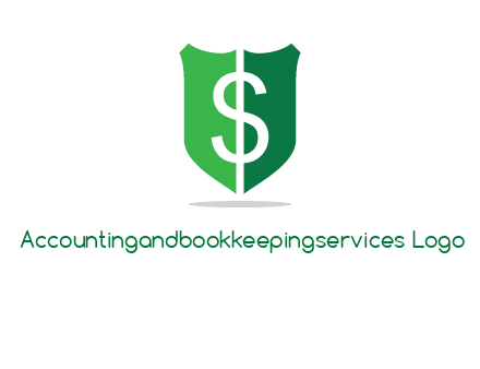 dollar sign in shield logo