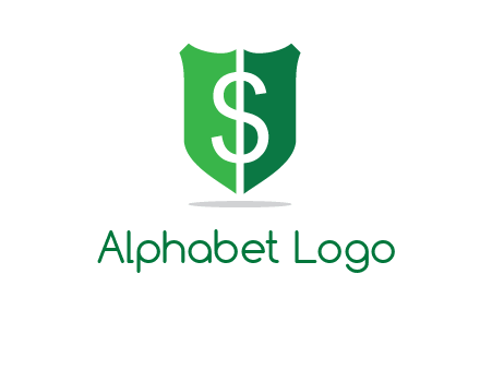 dollar sign in shield logo