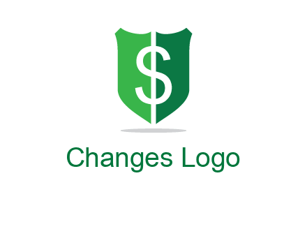 dollar sign in shield logo