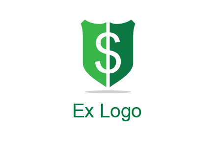 dollar sign in shield logo