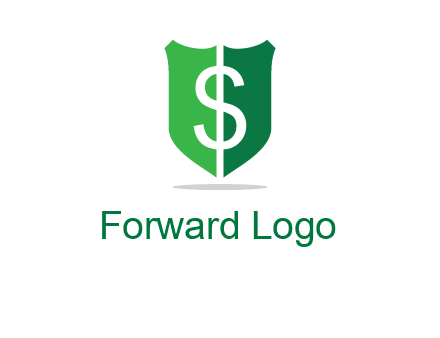 dollar sign in shield logo