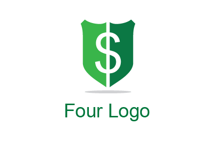 dollar sign in shield logo