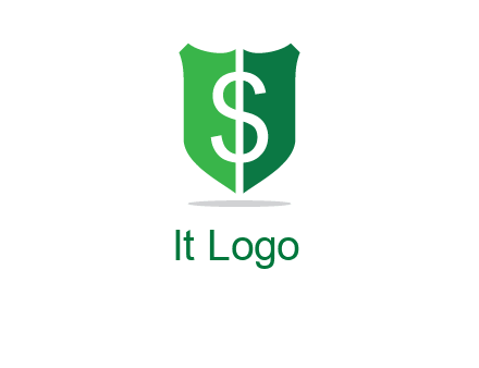 dollar sign in shield logo