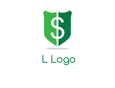 dollar sign in shield logo