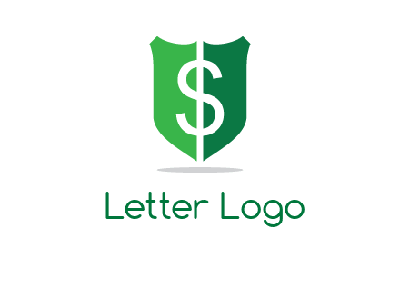 dollar sign in shield logo