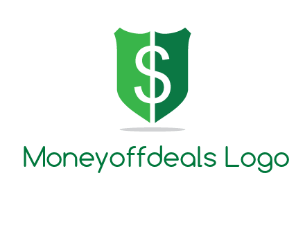 dollar sign in shield logo