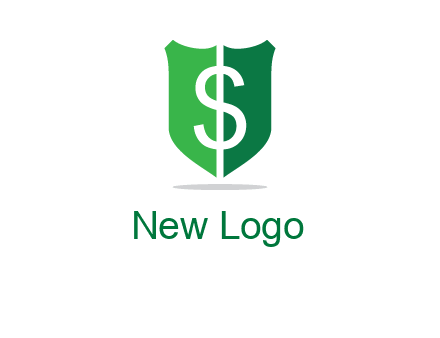 dollar sign in shield logo