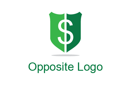 dollar sign in shield logo