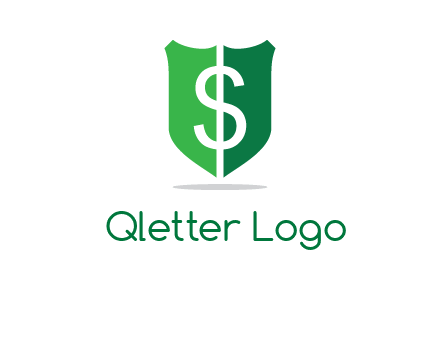dollar sign in shield logo