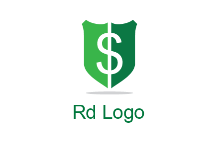 dollar sign in shield logo