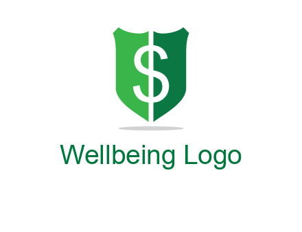 dollar sign in shield logo