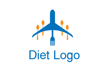 fork spoon plane travel & hospitality logo
