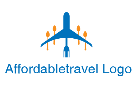 fork spoon plane travel & hospitality logo